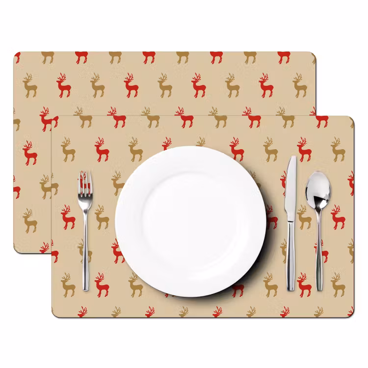 Patroon - Herten - Beige Placemat vinyl groot 368 -zzsfeer2_Kitchenyeah-website