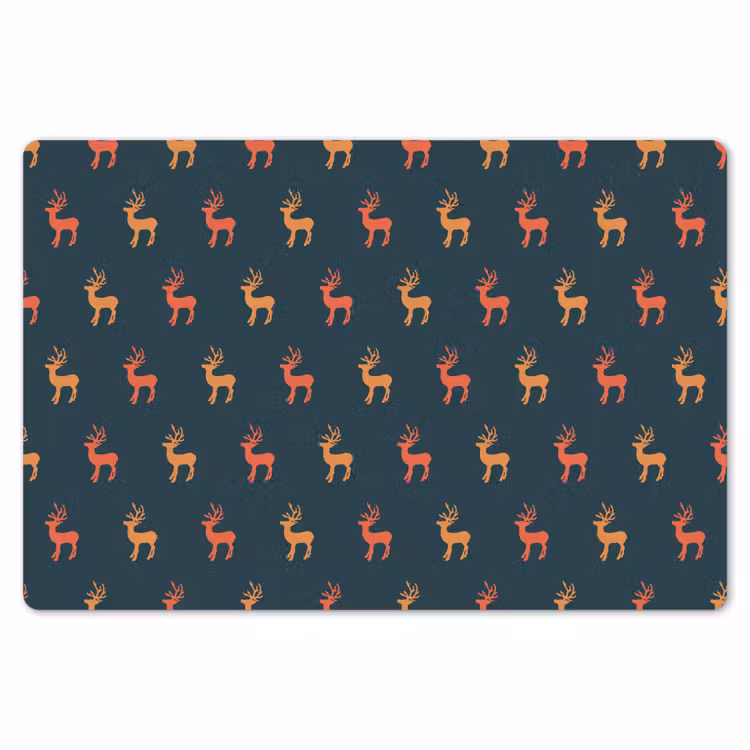 Patroon - Herten - Blauw Placemat vinyl groot 368 -zzsfeer1_Kitchenyeah-website