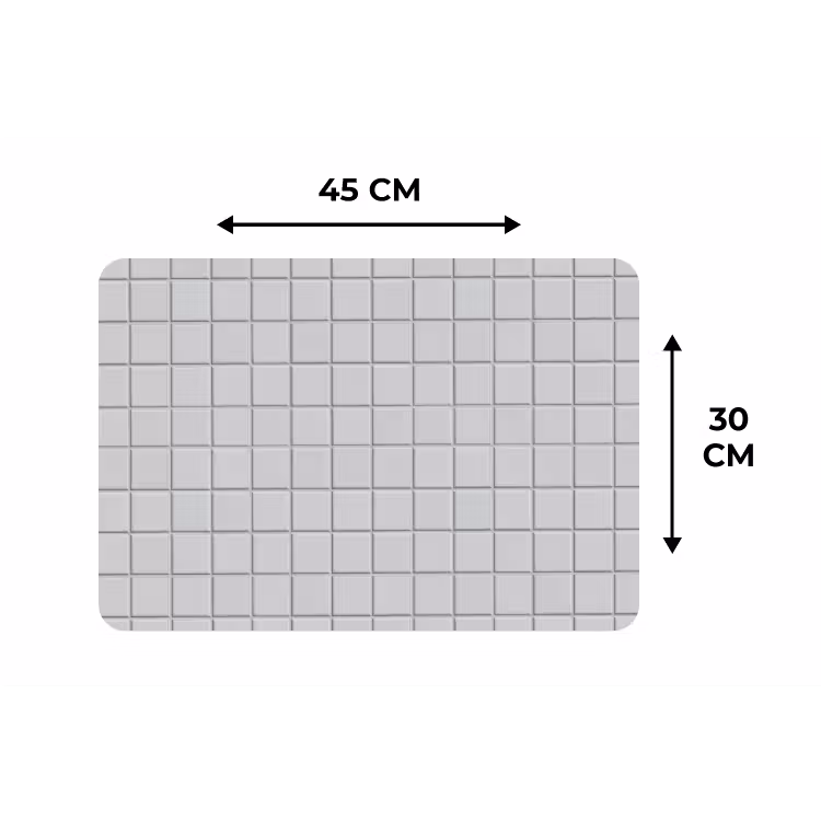 Patroon - Tegels - Licht - Grijs Placemat vinyl groot 368 -specs
