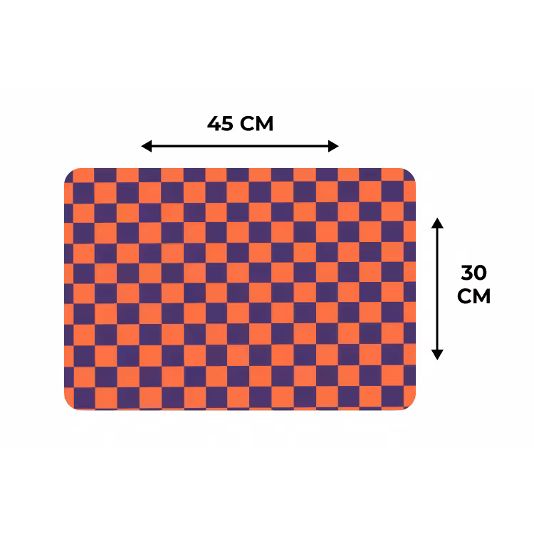 Patroon - Klassiek - Paars Placemat vinyl groot 368 -specs