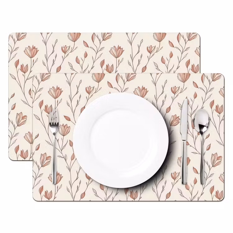 Patroon - Klassiek - Roze Placemat vinyl groot 368 -zzsfeer2_Kitchenyeah-website