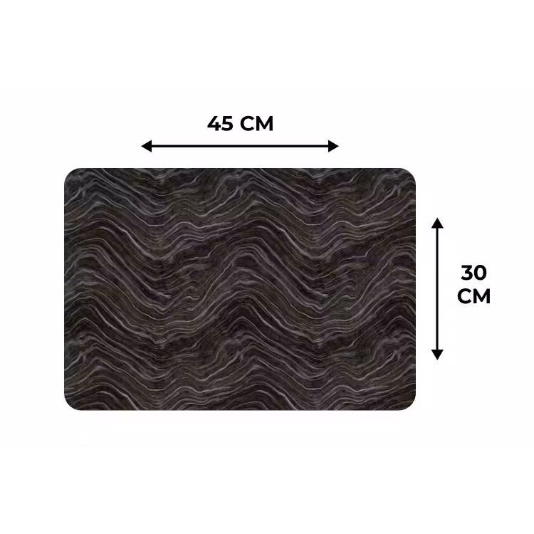 Patroon - Contrast - Antraciet Placemat vinyl groot 368 -specs