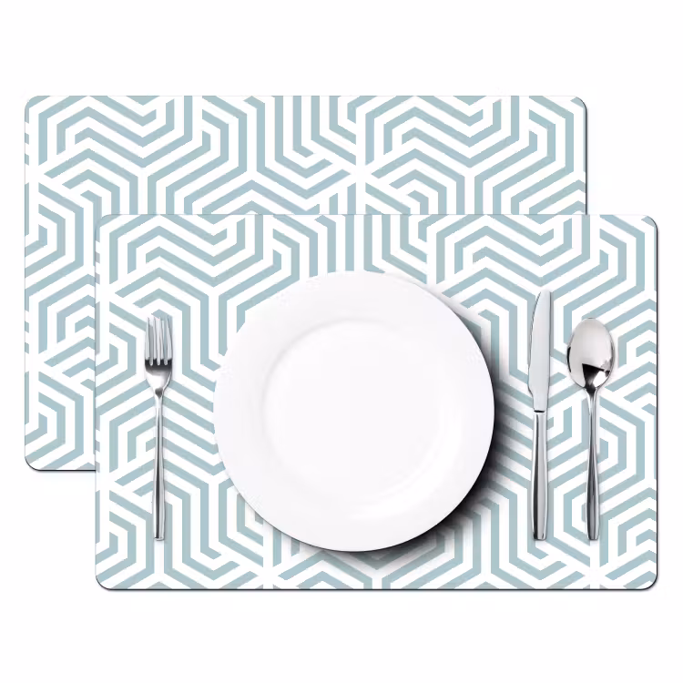 Patroon - Lijn - Design - Groen Placemat vinyl groot 368 -zzsfeer2_Kitchenyeah-website