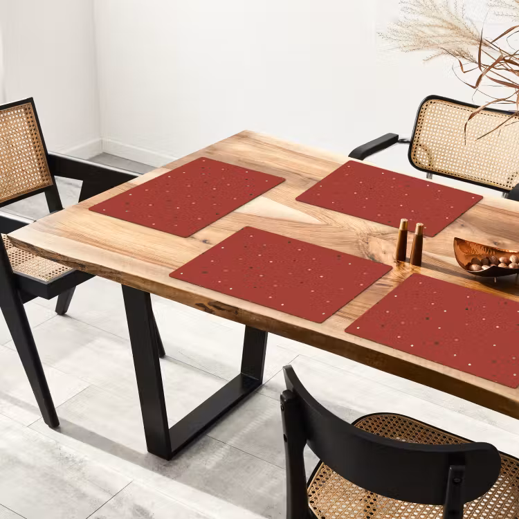 Patroon - Stippen - Rood Placemat vinyl groot 368 -zzsfeer4_Kitchenyeah-website