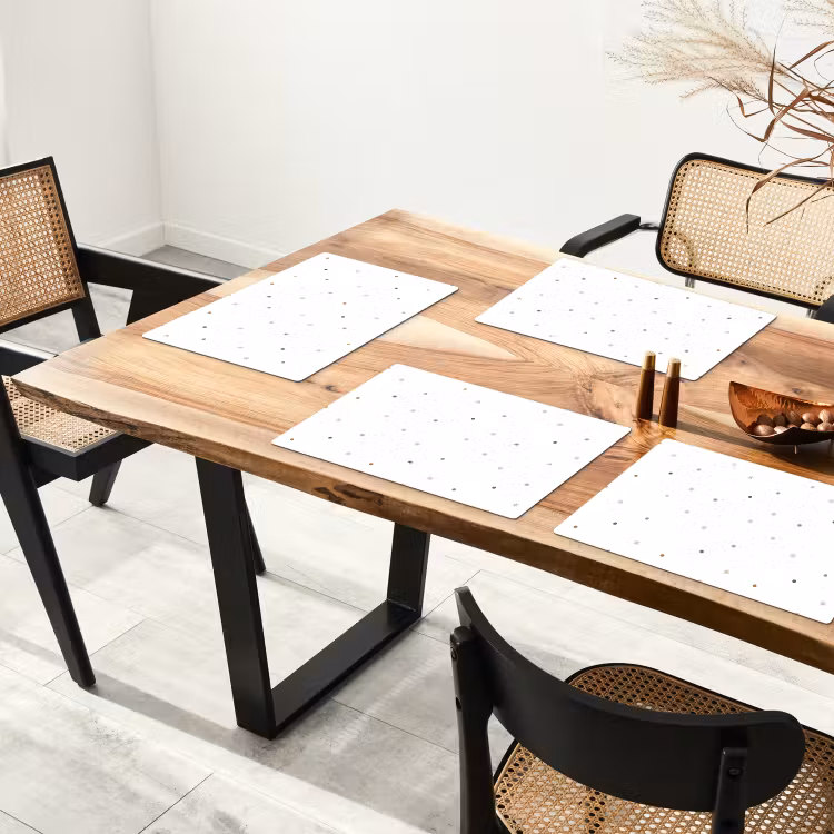 Patroon - Stippen - Sterren - Wit Placemat vinyl groot 368 -zzsfeer4_Kitchenyeah-website