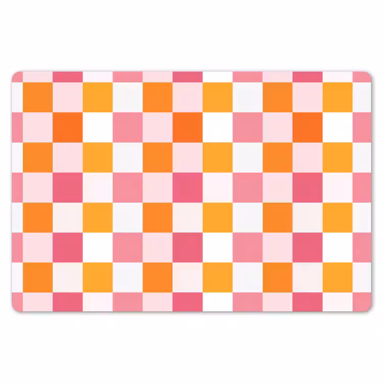 Patroon - Vierkant - Roze Placemat vinyl groot 368 -zzsfeer1_Kitchenyeah-website