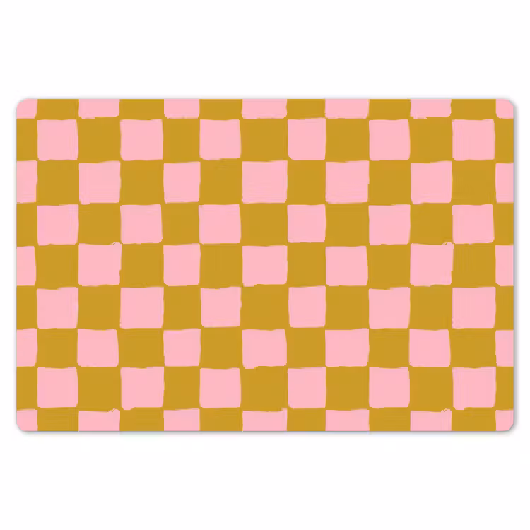 Patroon - Vierkant - Roze Placemat vinyl groot 368 -zzsfeer1_Kitchenyeah-website