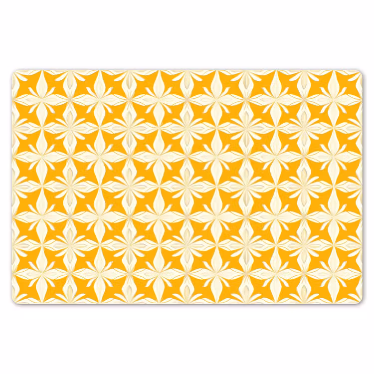 Patroon - Retro - Geel Placemat vinyl groot 368 -zzsfeer1_Kitchenyeah-website
