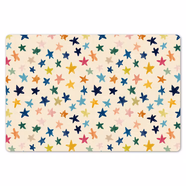 Patroon - Sterren - Kleurrijk Placemat vinyl groot 368 -zzsfeer1_Kitchenyeah-website
