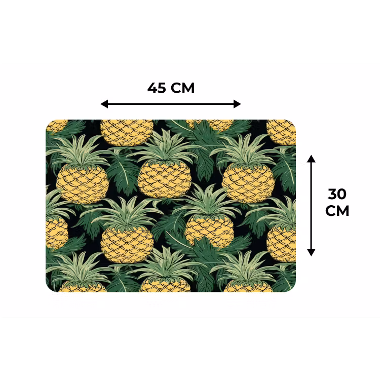 Patroon - Tropisch - Ananas - Illustratie Placemat vinyl groot 368 -specs