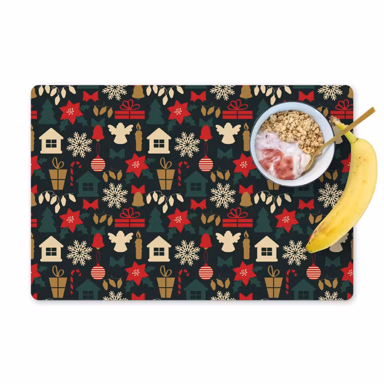 Patroon - Kerst - Symbolen Placemat vinyl groot 368 -zzzproduct_Kitchenyeah-website