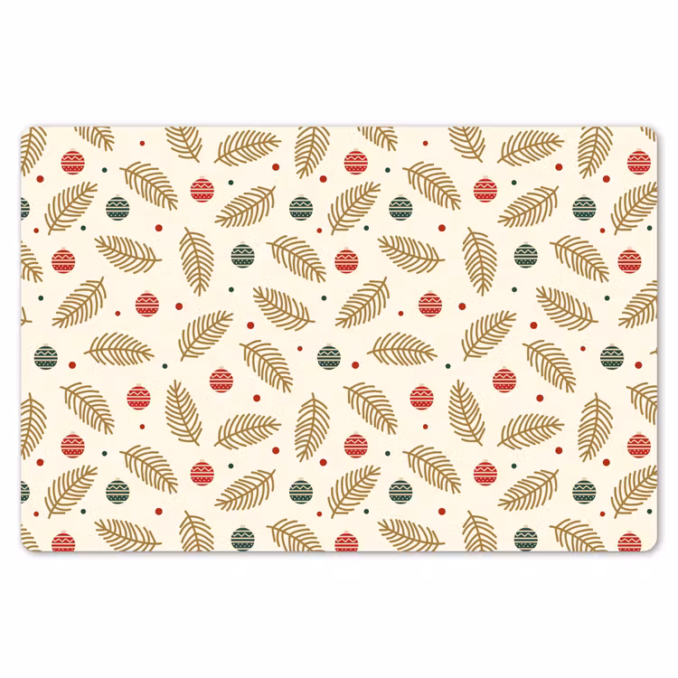 Patroon - Kerst - Symbolen - Beige Placemat vinyl groot 368 -zzsfeer1_Kitchenyeah-website