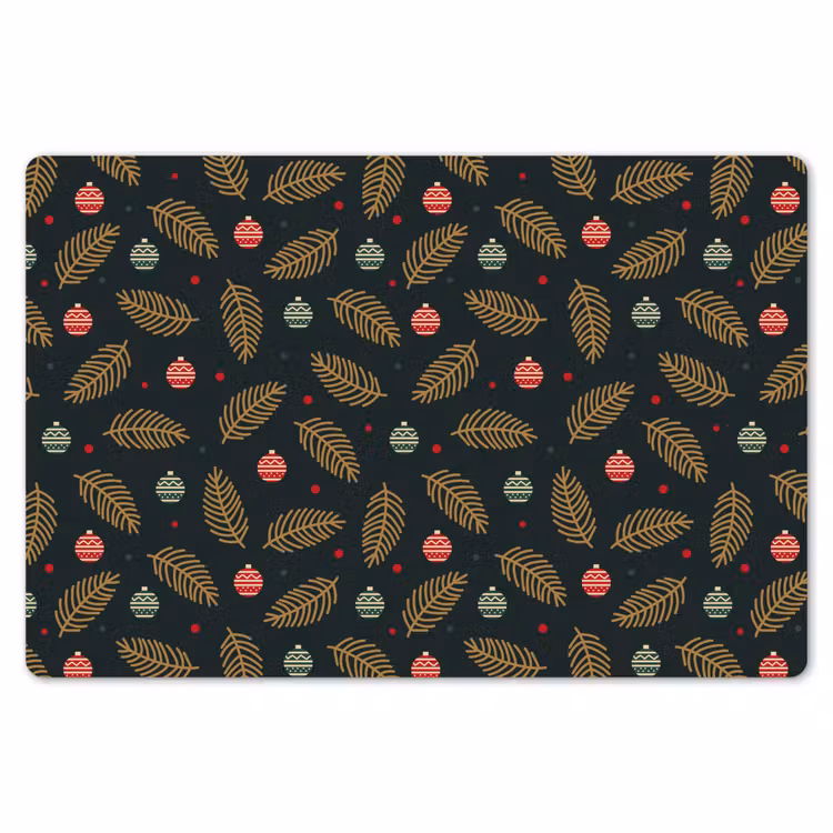 Patroon - Kerst - Symbolen - Groen Placemat vinyl groot 368 -zzsfeer1_Kitchenyeah-website