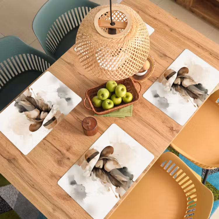 Mysterieus - Vrouw - Sepia Placemat vinyl groot -zzsfeer5_Kitchenyeah-website