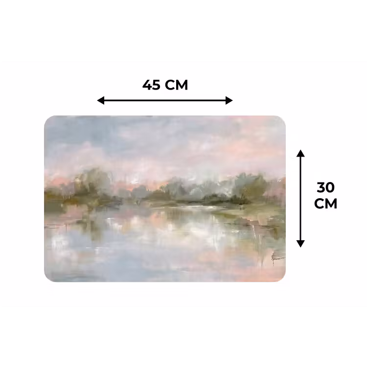 Natuur - Landschap - Abstract - Water - Groen Placemat vinyl groot -specs