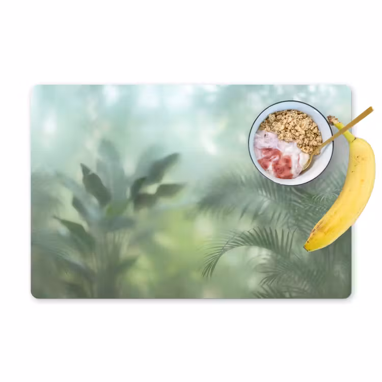 Natuur - Vervaagd - Groen - Abstract - Modern Placemat vinyl groot -zzzproduct_Kitchenyeah-website