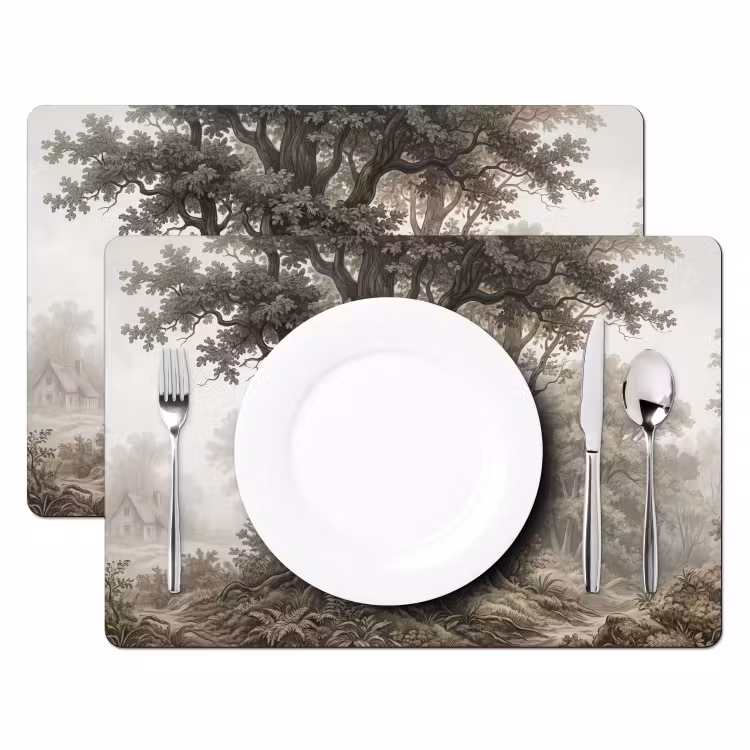 Natuur - Bos - Eik Placemat vinyl groot -zzsfeer2_Kitchenyeah-website