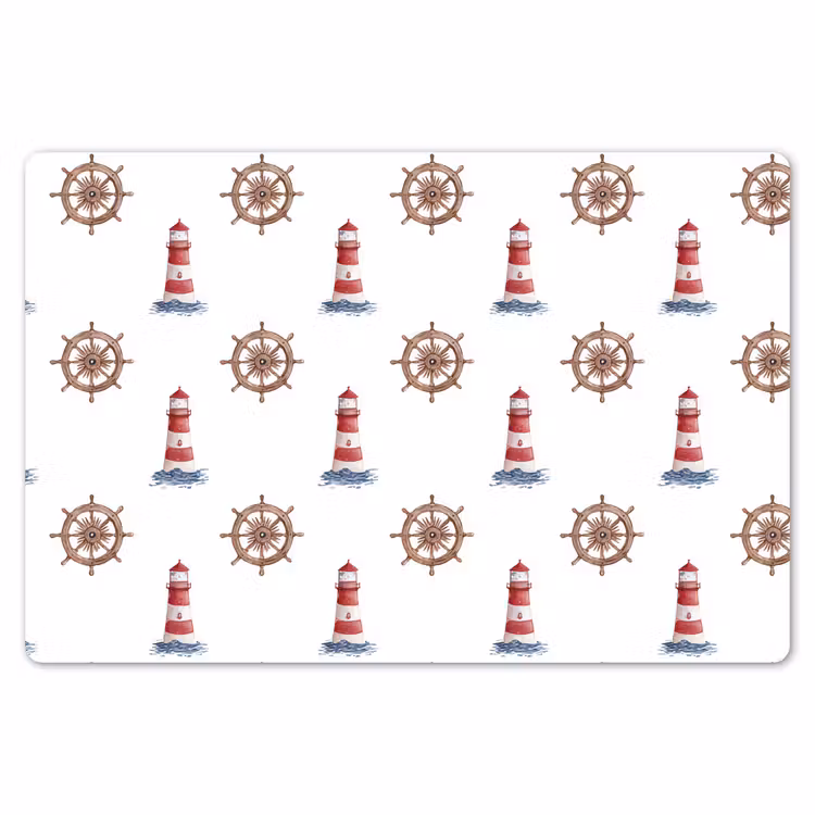Nautisch - Klassiek - Rood Placemat vinyl groot 368 -zzsfeer1_Kitchenyeah-website