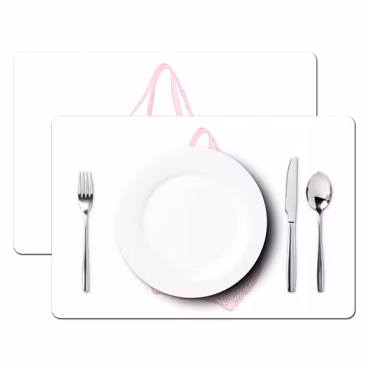 Netzakje - Roze - Illustratie - Limoenen Placemat vinyl groot -zzsfeer2_Kitchenyeah-website