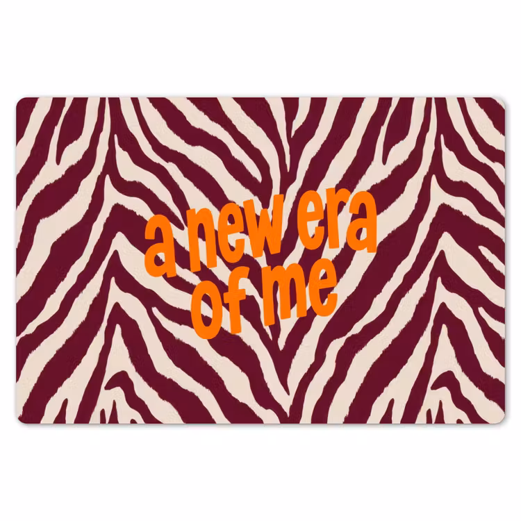 New era - Bordeaux - Zebraprint Placemat vinyl groot -zzsfeer1_Kitchenyeah-website