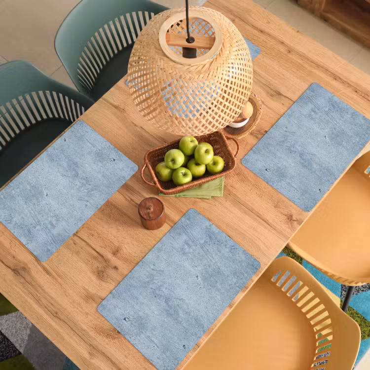 Oppervlak - Ruw - Abstract - Modern - Grijs Placemat vinyl groot -zzsfeer5_Kitchenyeah-website
