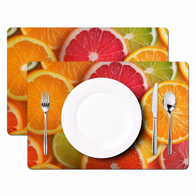 Fruit - Kleurrijk - Close up Placemat vinyl groot -zzsfeer2_Kitchenyeah-website