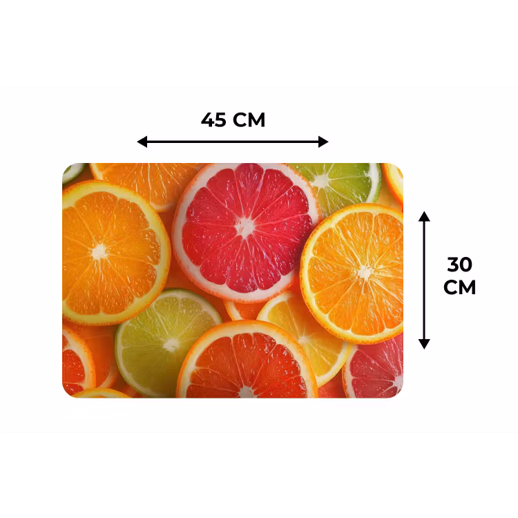 Fruit - Kleurrijk - Close up Placemat vinyl groot -specs