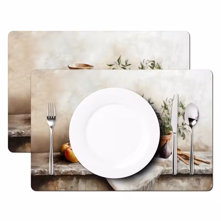 Fruit - Kruiden - Landelijk Placemat vinyl groot -zzsfeer2_Kitchenyeah-website