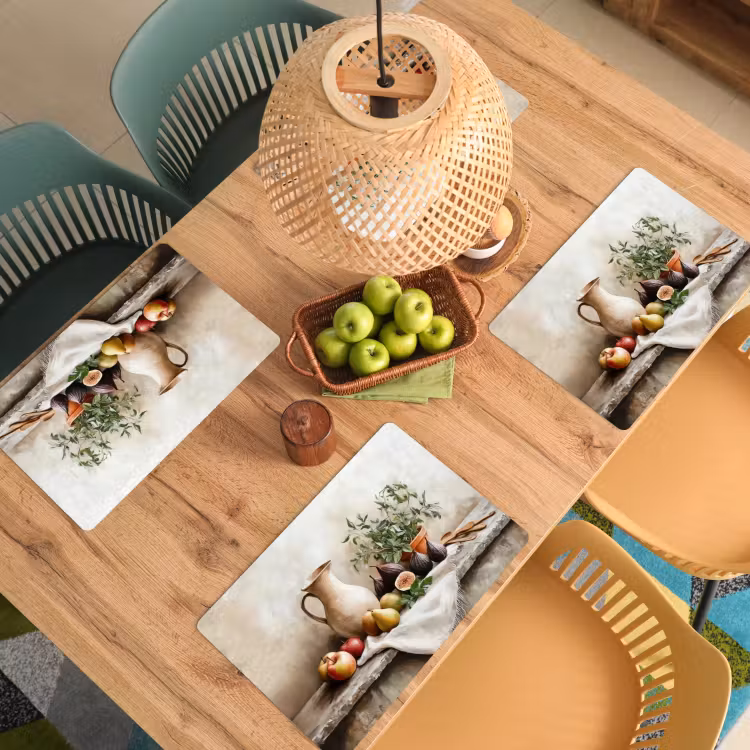 Fruit - Kruiden - Landelijk Placemat vinyl groot -zzsfeer5_Kitchenyeah-website