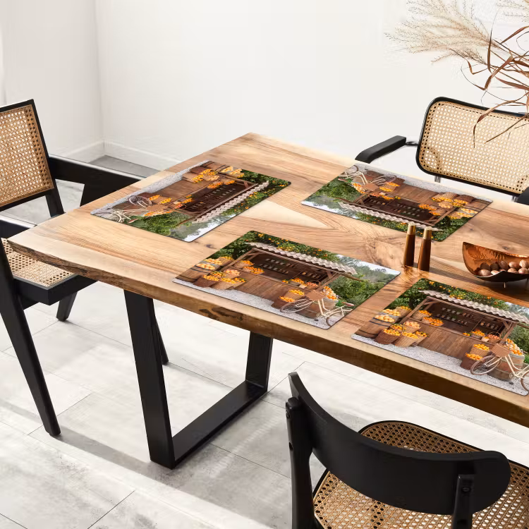 Tischset - 6 Stück - Obst – Markt – Ländlich - Fruit - Markt - Landelijk Placemat vinyl groot