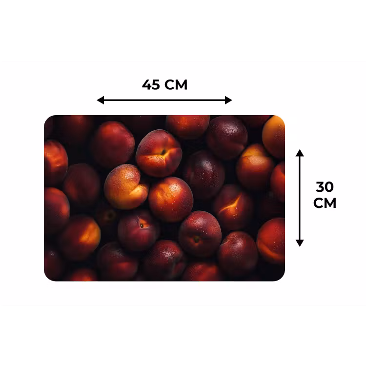 Fruit - Close up - Nectarines Placemat vinyl groot -specs