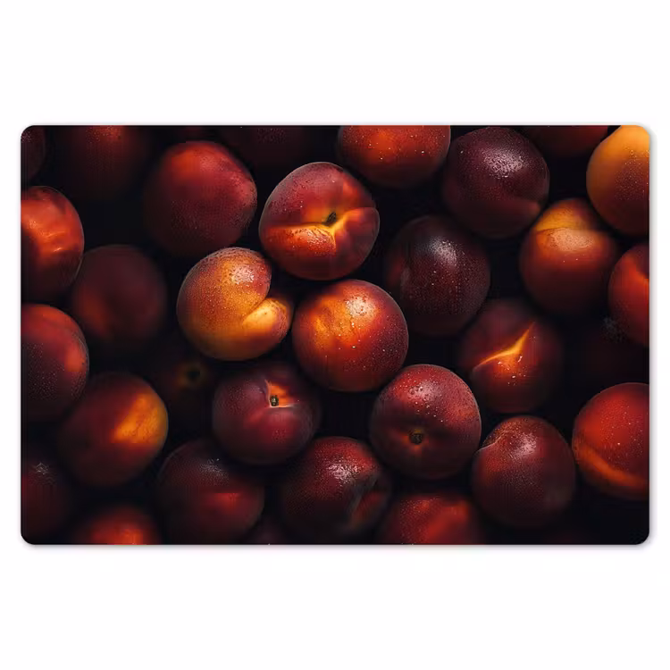 Fruit - Close up - Nectarines Placemat vinyl groot -zzsfeer1_Kitchenyeah-website