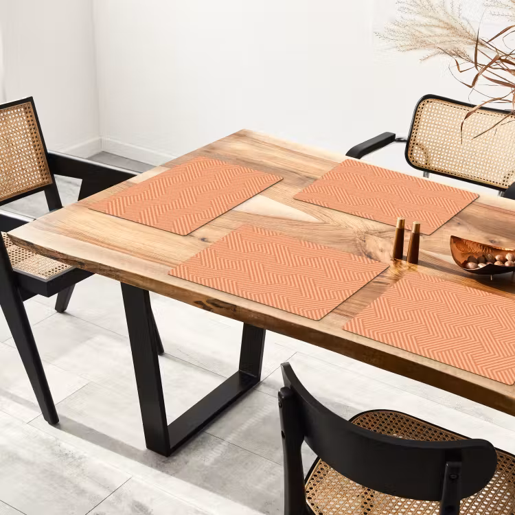 Oranje - Strepen - Patroon Placemat vinyl groot 368 -zzsfeer4_Kitchenyeah-website