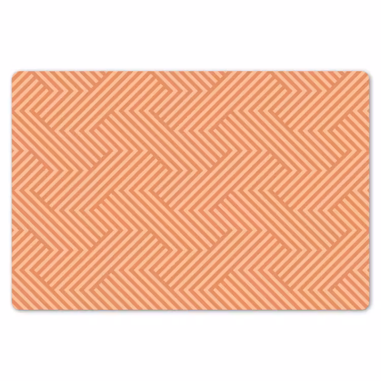 Oranje - Strepen - Patroon Placemat vinyl groot 368 -zzsfeer1_Kitchenyeah-website