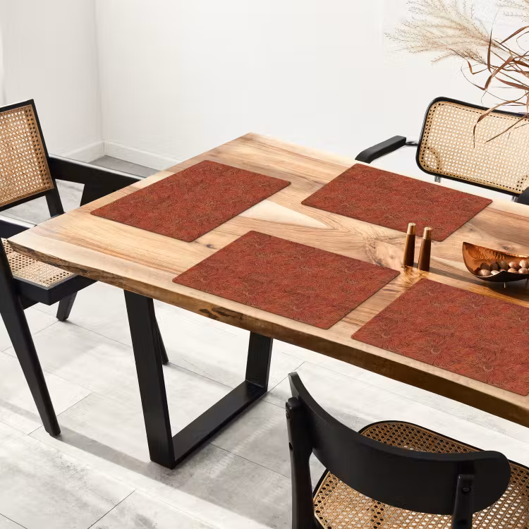Oosters - Bloemen - Terracotta Placemat vinyl groot 368 -zzsfeer4_Kitchenyeah-website