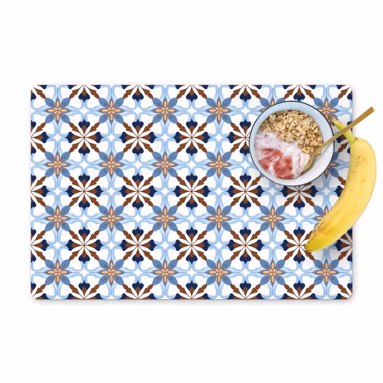 Ornament - Tegel - Kleurrijk Placemat vinyl groot 368 -zzzproduct_Kitchenyeah-website