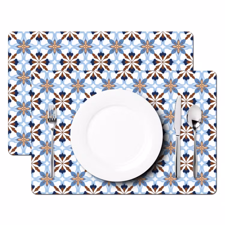 Ornament - Tegel - Kleurrijk Placemat vinyl groot 368 -zzsfeer2_Kitchenyeah-website