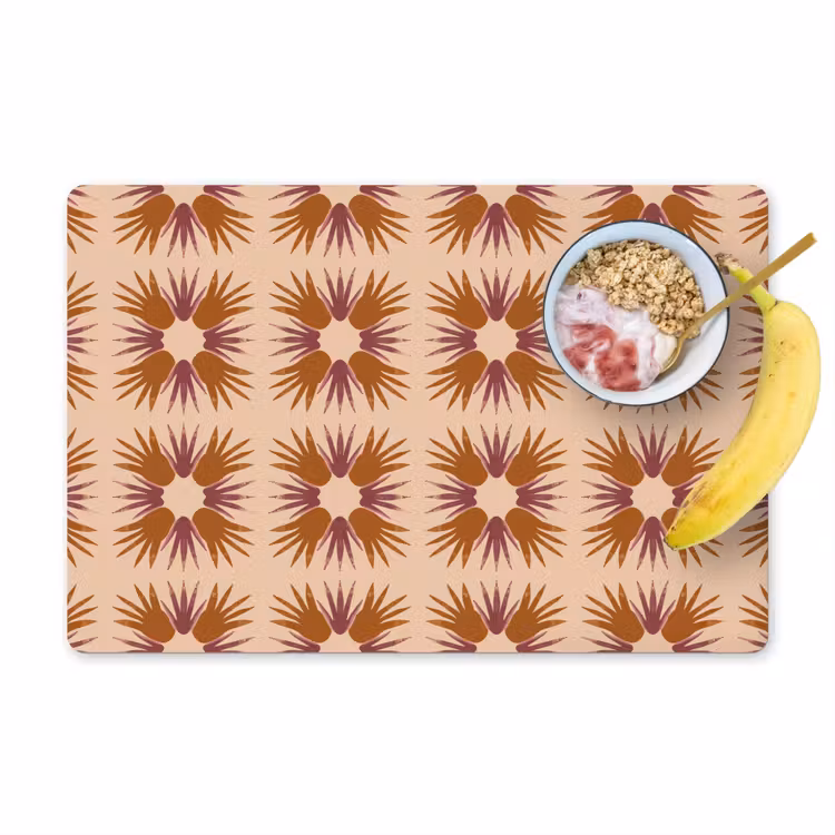 Ornament - Patroon - Oker Placemat vinyl groot 368 -zzzproduct_Kitchenyeah-website