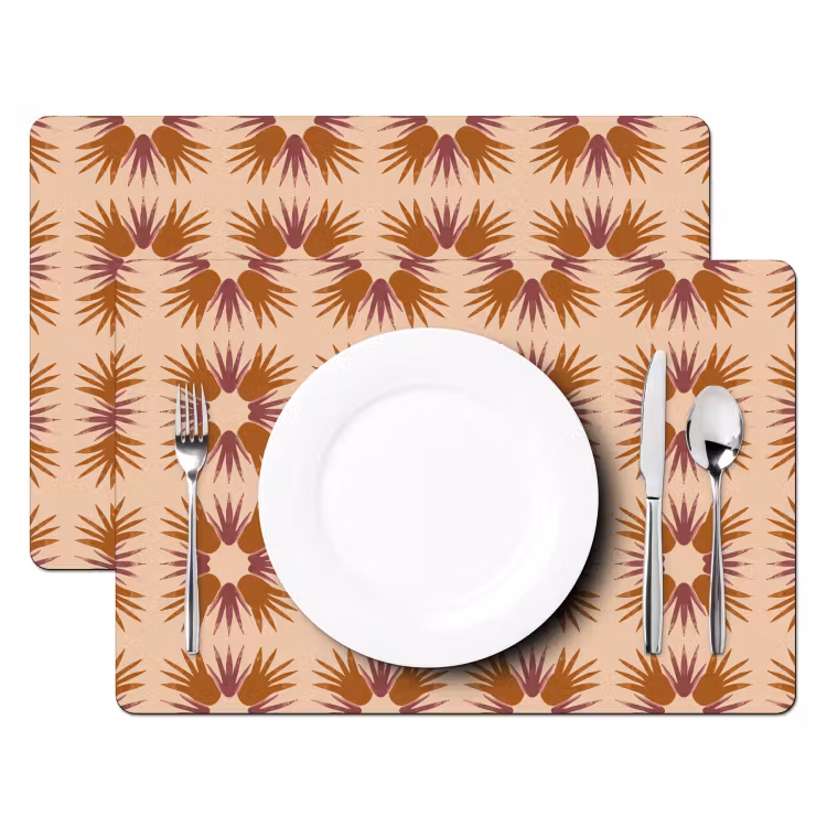 Ornament - Patroon - Oker Placemat vinyl groot 368 -zzsfeer2_Kitchenyeah-website