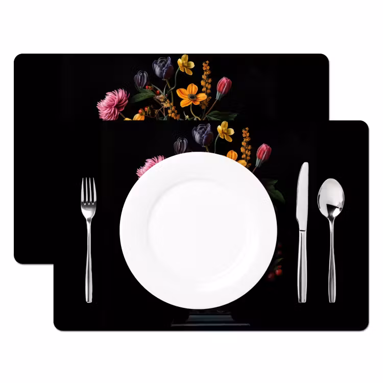 Sierlijk - Boeket - Bladeren Placemat vinyl groot -zzsfeer2_Kitchenyeah-website