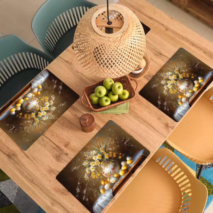 Paaseieren - Stilleven - Vaas Placemat vinyl groot -zzsfeer5_Kitchenyeah-website