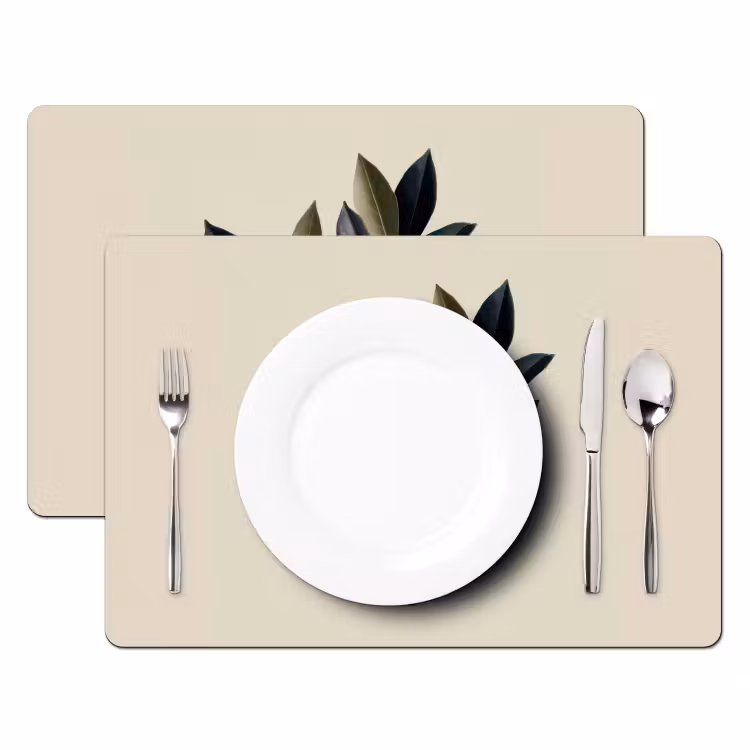 Ovaal - Olijfgroen - Simpel Placemat vinyl groot -zzsfeer2_Kitchenyeah-website