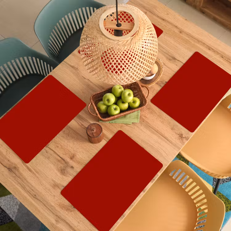 Oxblood - Maroon - Rood Placemat vinyl groot 368 -zzsfeer5_Kitchenyeah-website