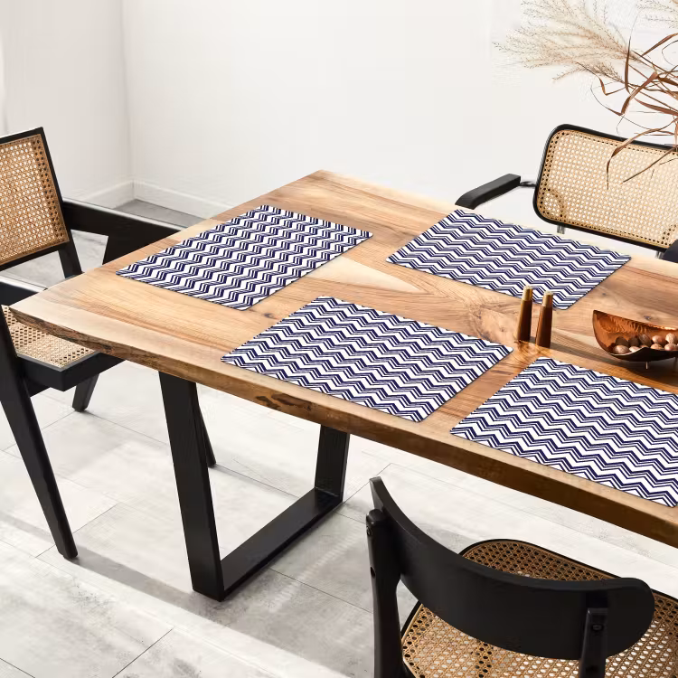 Oceaan - Golven - Blauw - Wit Placemat vinyl groot 368 -zzsfeer4_Kitchenyeah-website