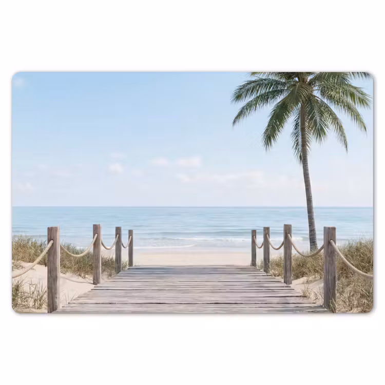 Palmbomen - Pad - Horizon Placemat vinyl groot -zzsfeer1_Kitchenyeah-website