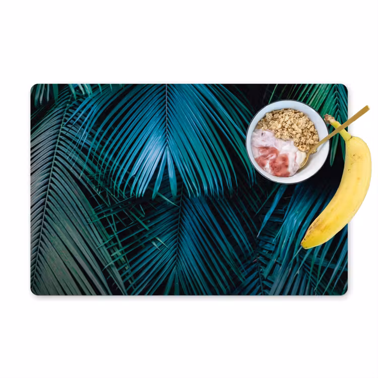 Palmblad - Tropisch - Natuur - Jungle Placemat vinyl groot -zzzproduct_Kitchenyeah-website