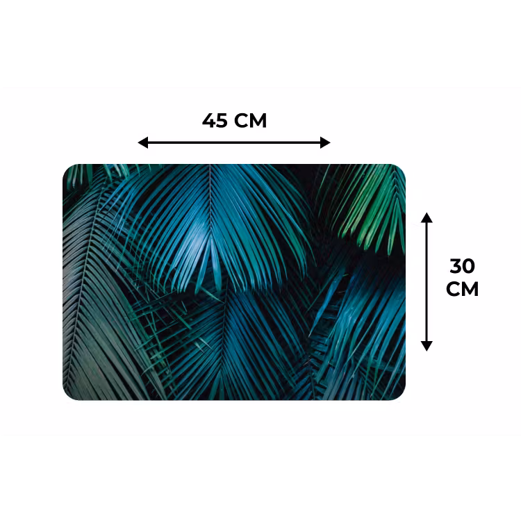 Palmblad - Tropisch - Natuur - Jungle Placemat vinyl groot -specs