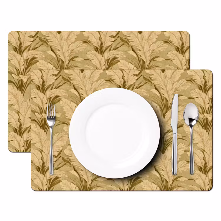 Palmbladeren - Klassiek - Groen Placemat vinyl groot 368 -zzsfeer2_Kitchenyeah-website