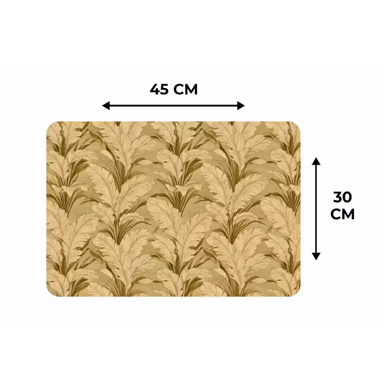 Palmbladeren - Klassiek - Groen Placemat vinyl groot 368 -specs