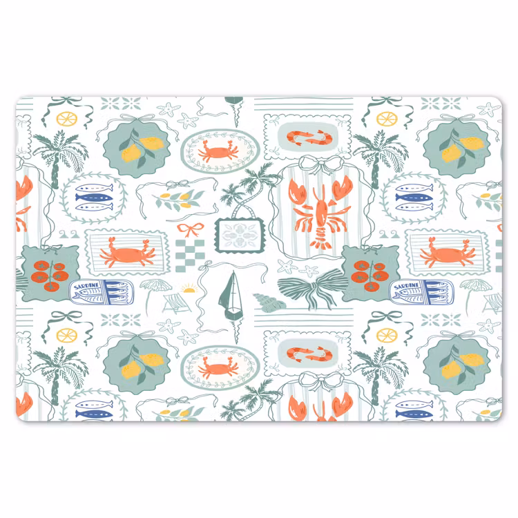 Zee - Sfeer - kreeft - Citroen Placemat vinyl groot 368 -zzsfeer1_Kitchenyeah-website